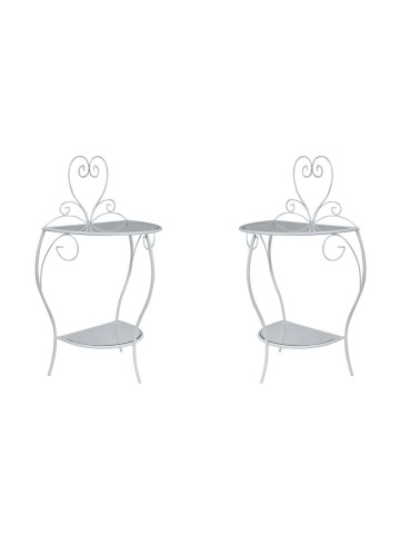 Comodino in ferro battuto CUORE