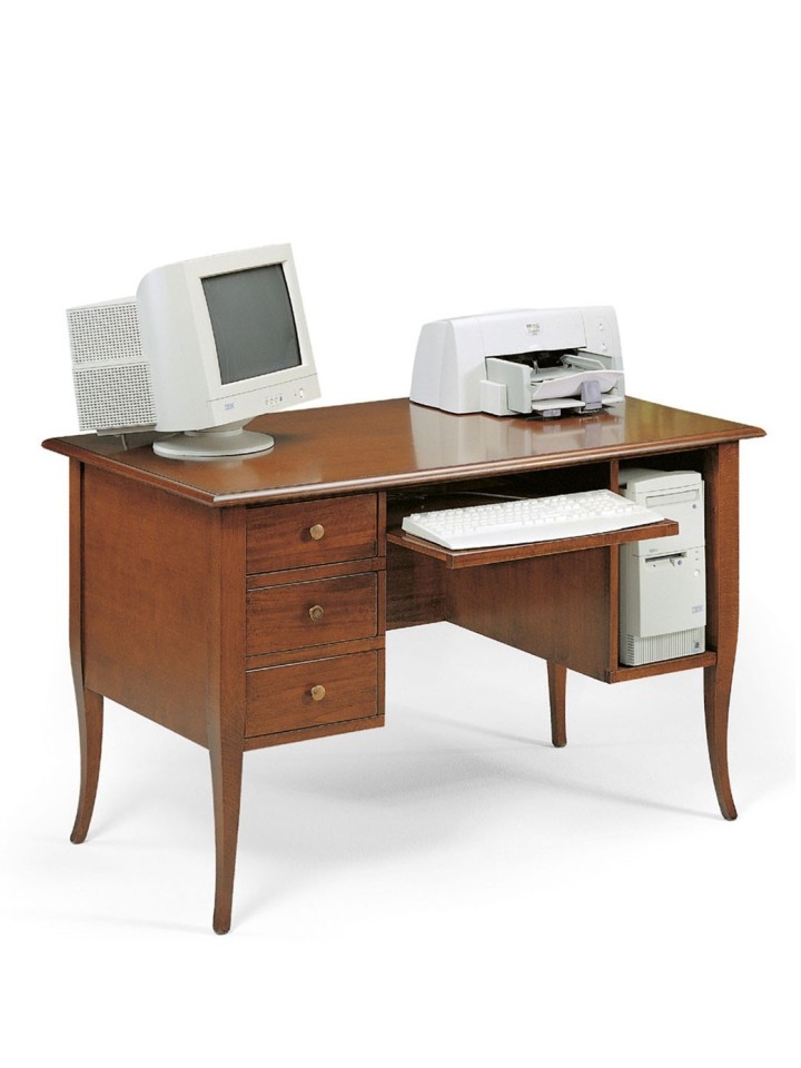 Scrittoio Classico in Legno 5 cassetti