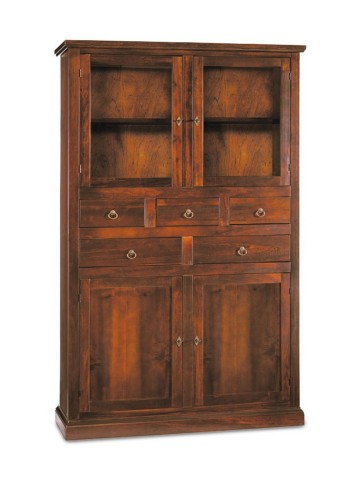 Dispensa alta in legno da cucina