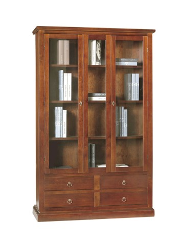 Vetrina in legno noce bassano