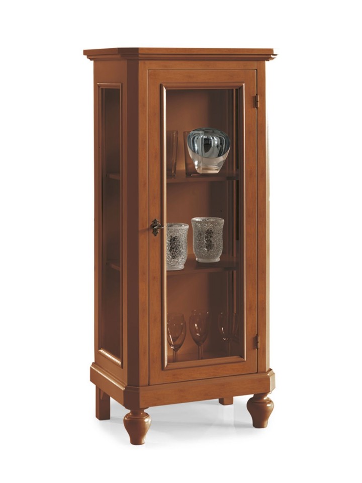 Vetrinetta ad Angolo 1 porta in legno