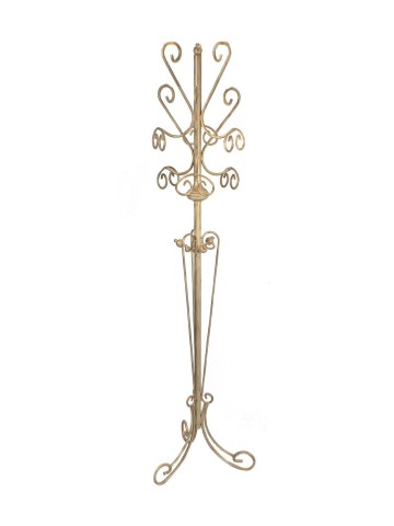 Appendiabiti base tonda in ferro battuto