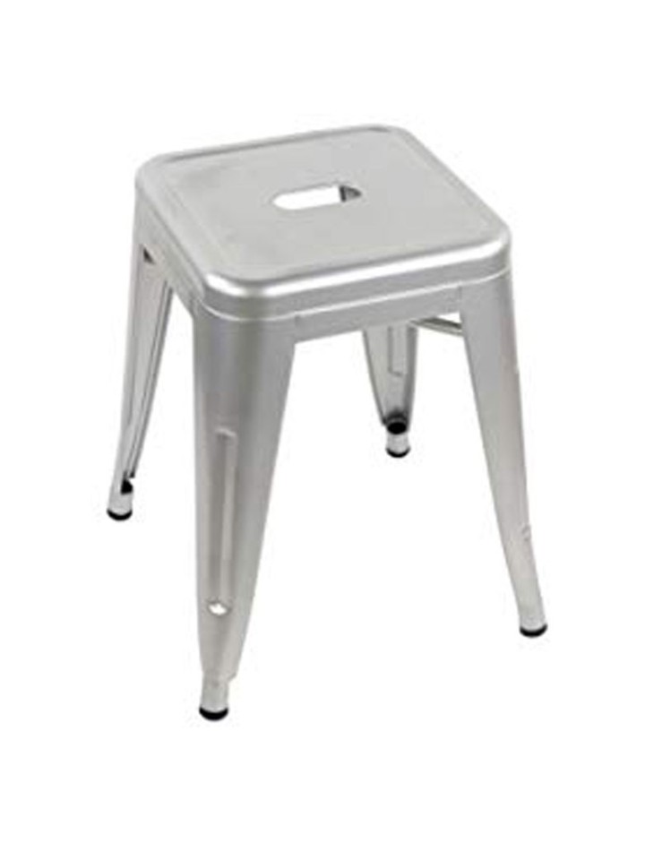 Sgabello basso TOLIX  acciaio argento