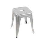 Sgabello basso TOLIX  acciaio argento