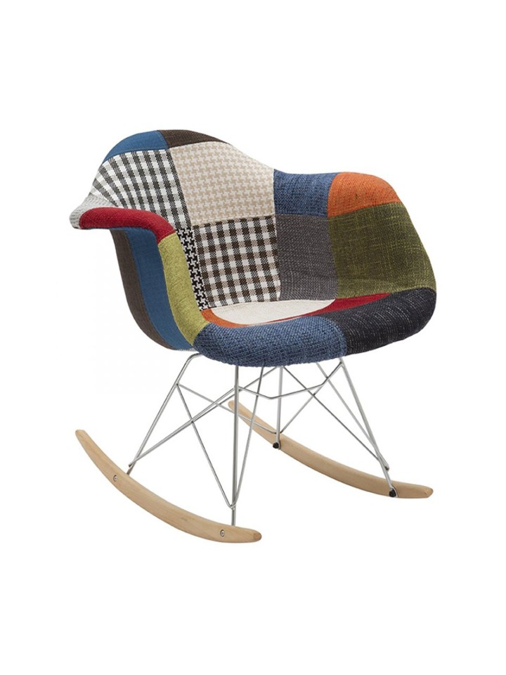 Poltrona a dondolo Patchwork