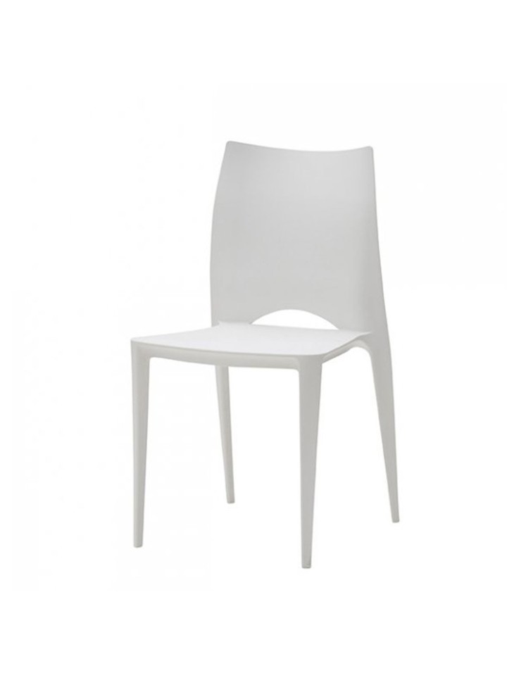 Sedia ecopelle beige trapuntata