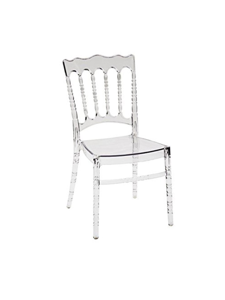 Sedia CHIAVARINA in polipropilene Design Trasparente