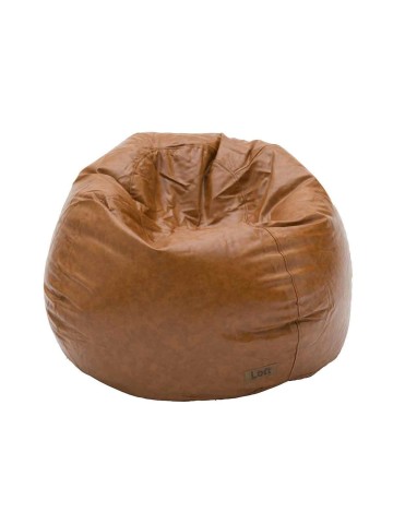 Pouf Ecopelle Marrone