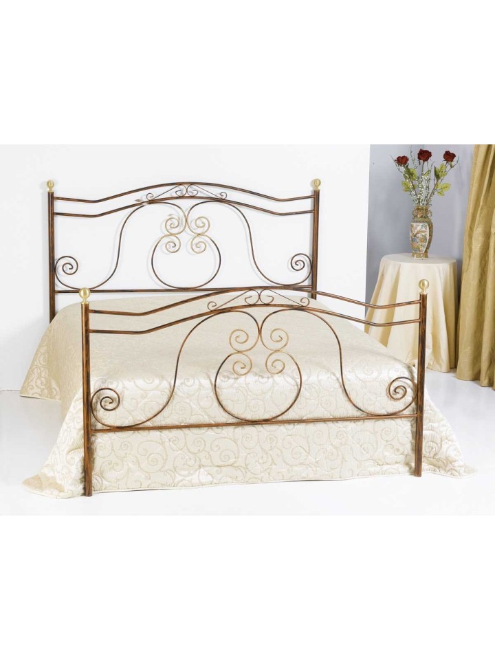 Letto singolo in Ferro Battuto Barocco
