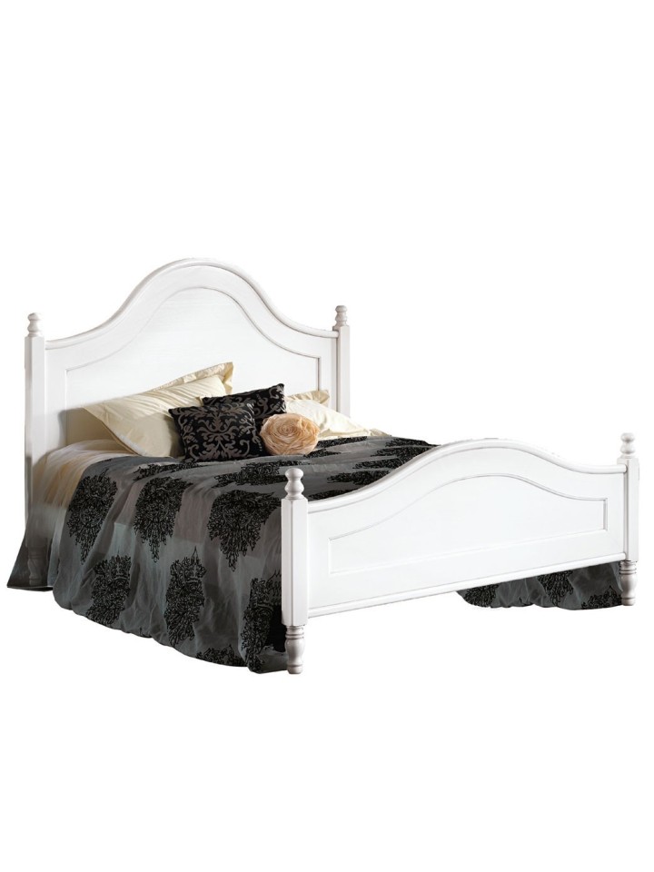 Letto matrimoniale in legno stile provenzale