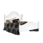 Letto matrimoniale in legno stile provenzale