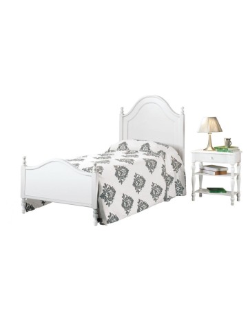 Letto matrimoniale in legno stile provenzale