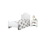 Letto matrimoniale in legno stile provenzale