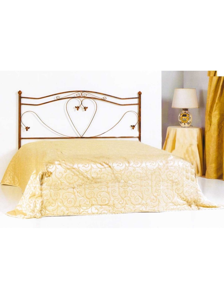 Testata Letto singolo in Ferro Battuto Cuore