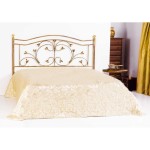 Testata Letto in ferro battuto Foglie