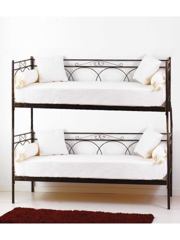 Divano letto a castello in ferro battuto Tosca