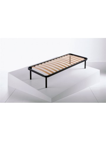 Rete Letto singolo ortopedica a Doghe Legno di Faggio Struttura Ferro