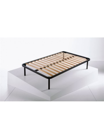 Rete Letto francese ortopedica a Doghe Legno di Faggio Struttura Ferro