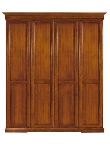 Armadio Classico 4 Ante Legno Arte Povera