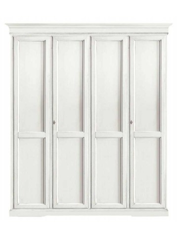 Armadio Classico 4 Ante Legno Arte Povera