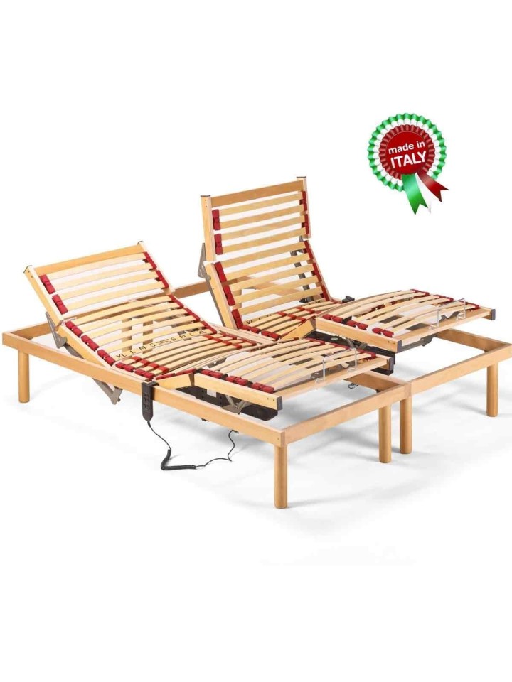 Rete Ortopedica Legno Faggio Elettrica Motore OKIN