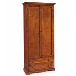 Armadio in legno 2 ante 2 cassetti Noce