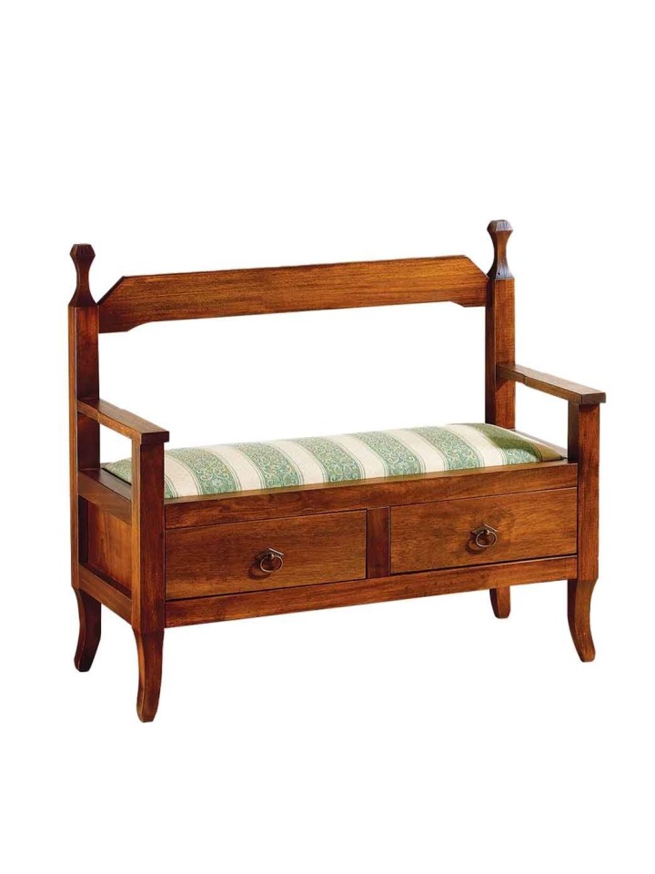 Panca in Legno 2 Cassetti