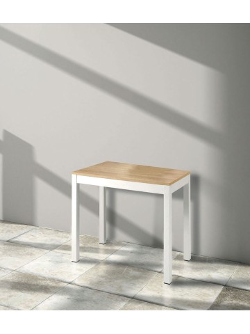 Consolle allungabile piano in legno rovere