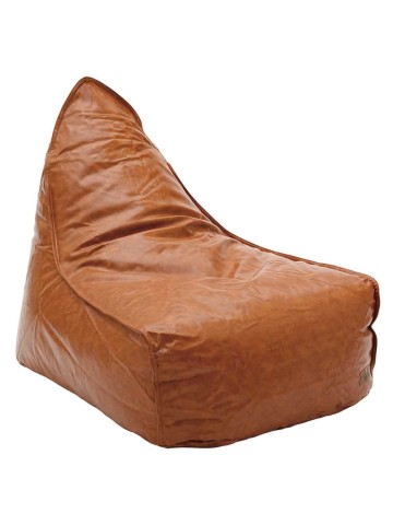 Poltrona Letto in Ecopelle Marrone