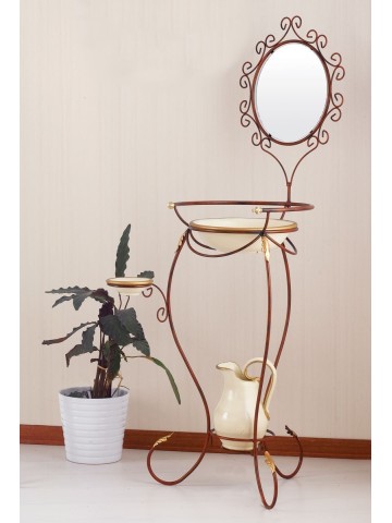 Toilette con portacatino in ferro Novità