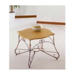 Tavolino Quadrato Ariel Piano Legno