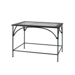 Tavolino da salotto rettangolare Country piano in vetro