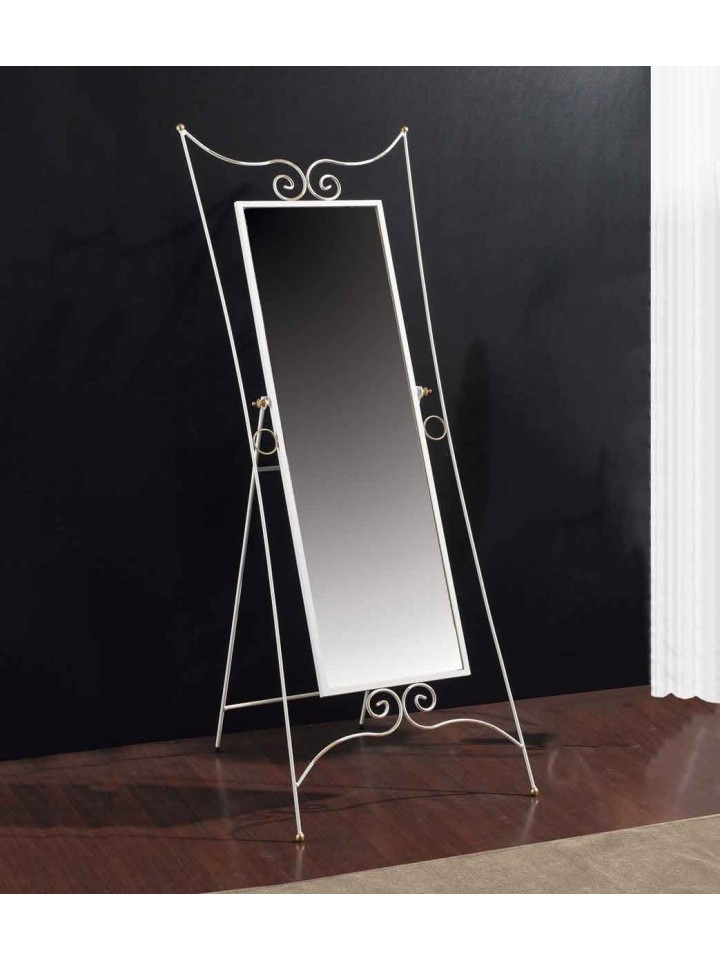 Specchiera Pieghevole con Cornice in Legno