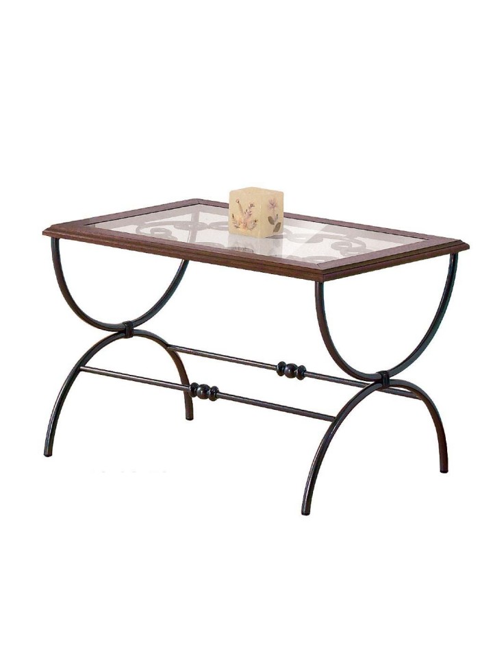 Tavolino Rettangolare Sidney in Ferro Battuto