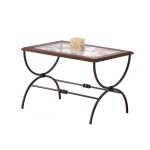 Tavolino Rettangolare Sidney in Ferro Battuto