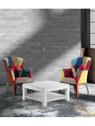 Tavolino in abete bianco spazzolato