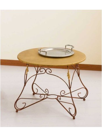 Tavolino tondo Ariel piano legno