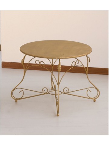 Tavolino tondo Ariel piano legno