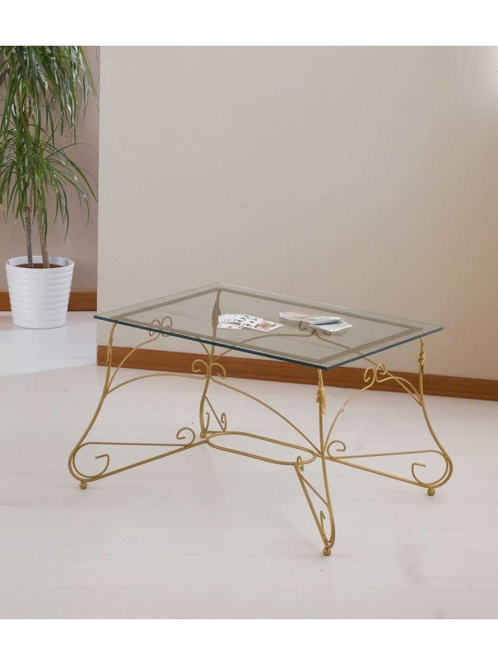 Tavolino Rettangolare Ariel Piano Vetro