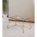 Tavolino Rettangolare Ariel Piano Vetro