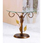 Tavolino da salotto tondo Foglie