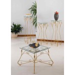 Tavolino Quadrato Ariel Piano Vetro