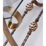 Tavolino rettangolare in ferro