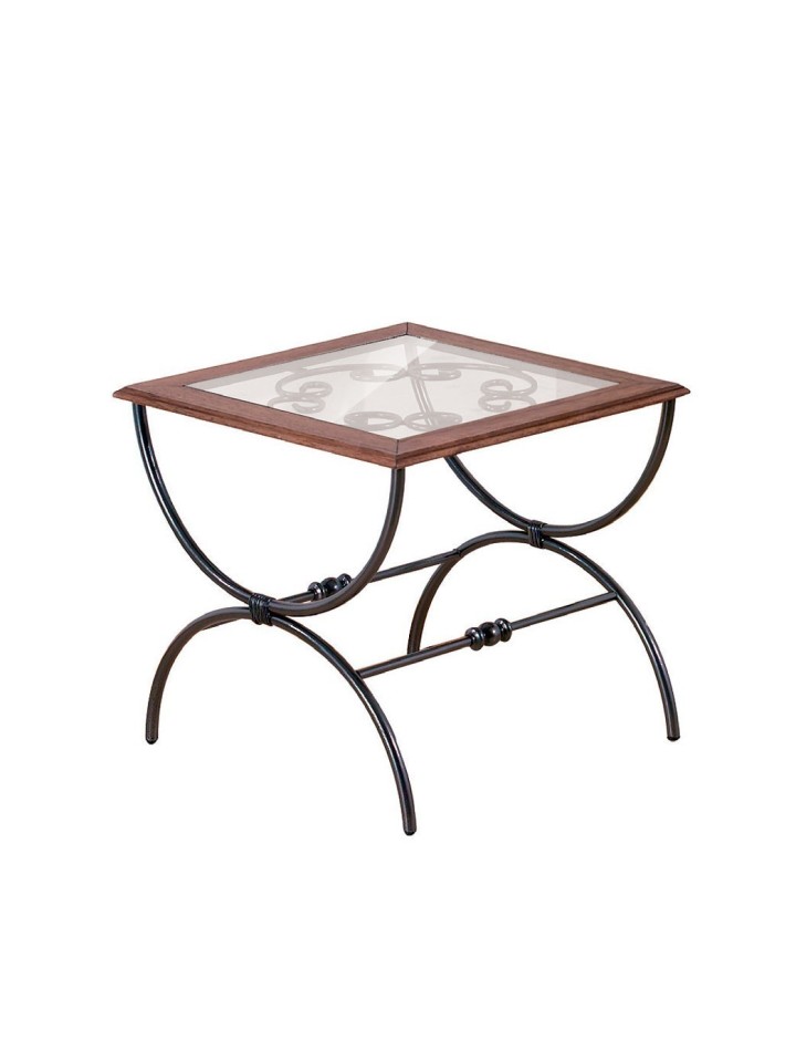 Tavolino da Salotto in Ferro Quadrato Sidney