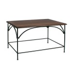 Tavolino rettangolare  da salotto Country piano in legno