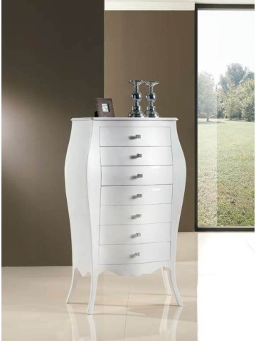 Cassettiera Settimino Bombato 7 Cassetti