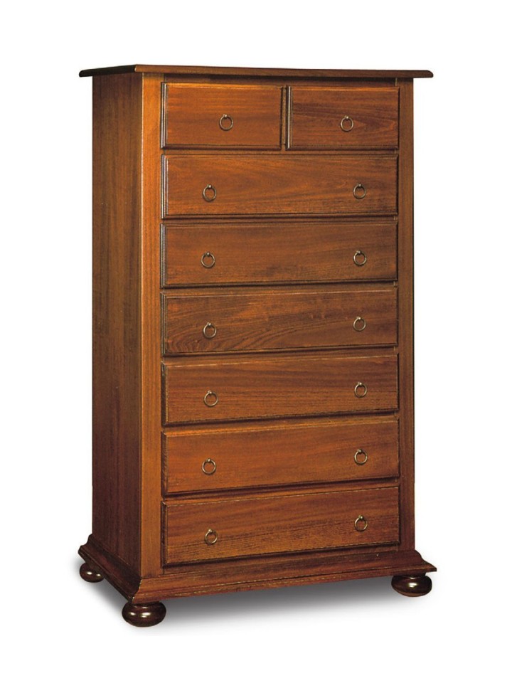 Cassettiera in legno 6+2 cassetti