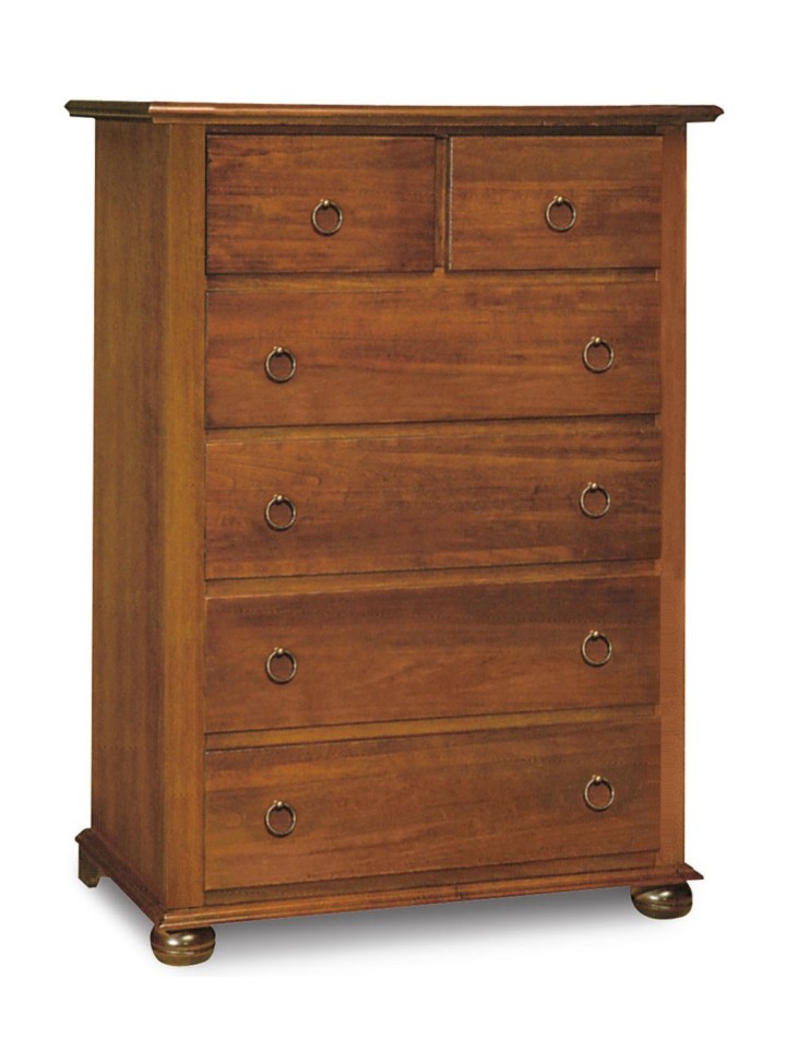 Cassettiera in legno 6+2 cassetti