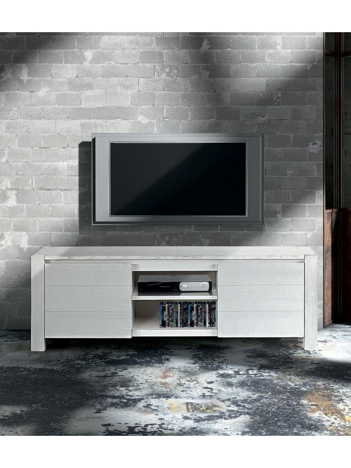 Porta TV in abete spazzolato