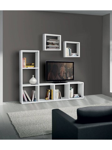 Porta TV bianco frassinato